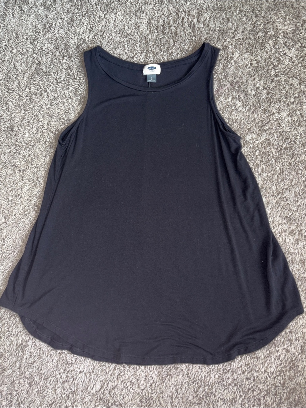 Old Navy Black Scoop Neck Tank Top